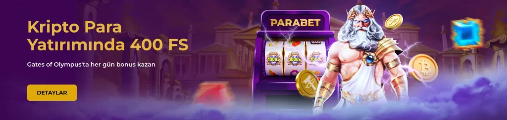 Parabet bonusuyla Gates of Olympus oyununda Free Spin