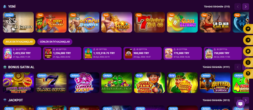 Parabet slot oyunları ve oyun kategorileri